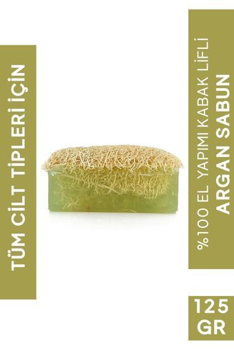 Shaka Doğal Kabak Lifli Argan-Kabak Lifli Katı Sabun 120 gr