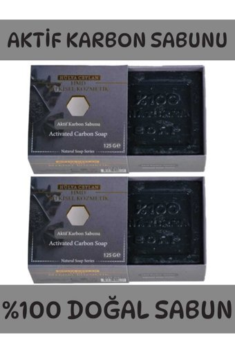Hmd Bitkisel Kozmetik Aktif Karbon Aktif Karbon Katı Sabun 2x125 gr