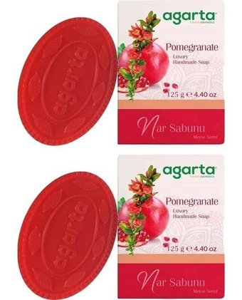 Agarta Doğal Nar Katı Sabun 2x125 gr