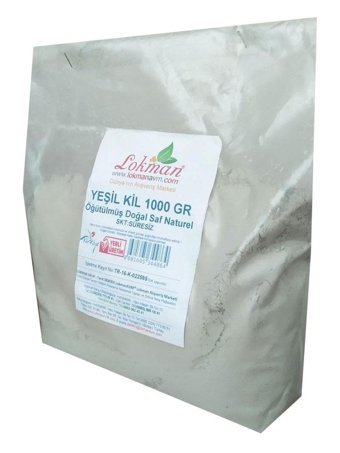 Lokman Avm Doğal Kil-Yeşil Katı Sabun 1000 gr