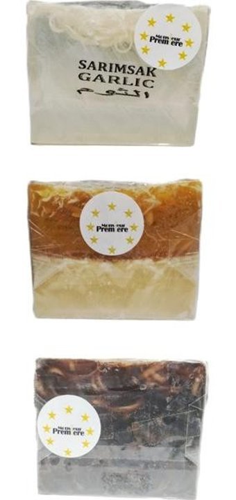 Monsieur Premiere Ballı-Çikolata-Sarımsak Katı Sabun 3x120 gr