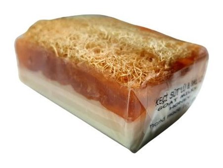Abu Şifa El Yapımı Doğal Ballı-Kabak Lifli-Keçi Sütü Katı Sabun 120 gr