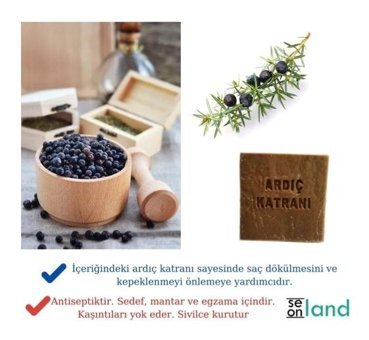 Seon Doğal El Yapımı Ardıç Katranı-Kükürtlü Katı Sabun 2x160 gr