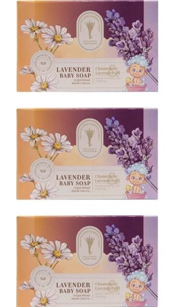 Gallipoli Lavender Bitkisel Lavanta-Papatya Katı Sabun 3x100 gr