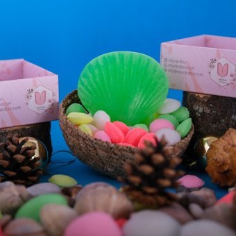 Misya Dekoratif Yeşil Deniz Kabuğu Katı Sabun 110 gr