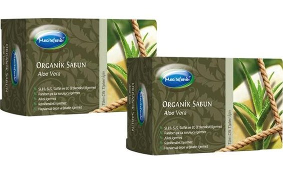 Mecitefendi Organik Organik Aloe Vera Katı Sabun 2x125 gr