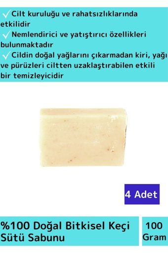 Wintoup Bitkisel Keçi Sütü Katı Sabun 4x100 gr