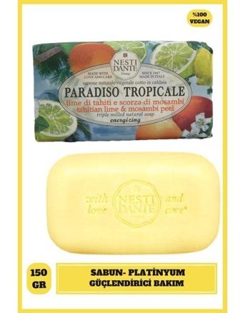 Nesti Dante Paradiso Tropicale Vegan Misket Limonu Katı Sabun 250 gr