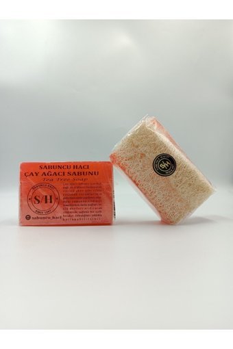 Sabuncu Hacı Doğal Kabak Lifli Kabak Lifli-Çay Ağacı Katı Sabun 120 gr