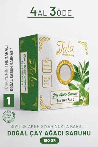 Tala Akne Karşıtı Çay Ağacı Katı Sabun 150 gr