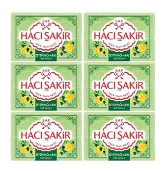 Hacı Şakir Zeytinyağlı Katı Sabun 6x600 gr