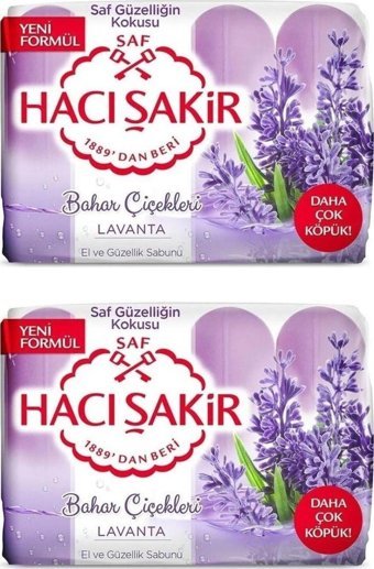 Hacı Şakir Bahar Çiçekleri-Lavanta Katı Sabun 8x70 gr