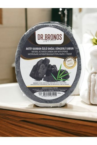 Dr. Bronos Aktif Karbon Aktif Karbon Katı Sabun 135 gr