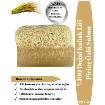 Dermo Golden Dermo Beyaz-Kabak Lifli-Pirinç Katı Sabun 120 gr
