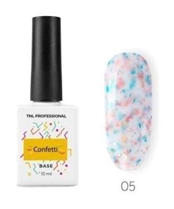 Tnl Confetti Base 5 Çok Renkli Işıltılı Kalıcı Simli Oje