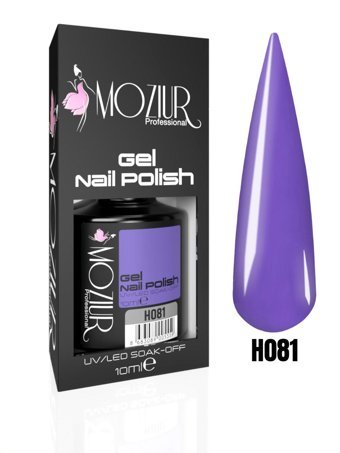Mozıur H081 Mor Parlak Kalıcı Oje