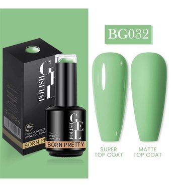 Born BG032 Yeşil Mat Kalıcı Oje