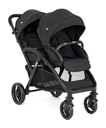 Joie S 61424 Evalite Duo Tandem Katlanabilir Tek Elle Kapanan 360 Derece Dönen Tam Yatar Puset Bebek Arabası Siyah
