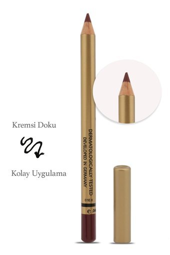 Brooklin No:202 Suya Dayanıklı İnce Kalıcı Mat Dudak Kalemi Kahverengi