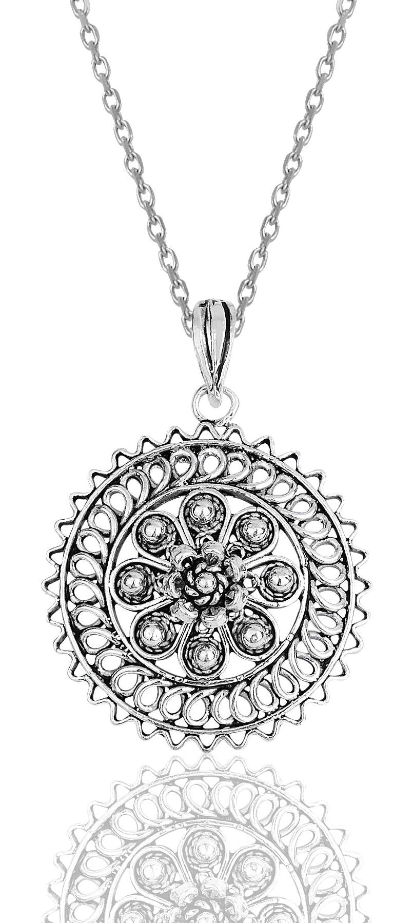 Söğütlü Silver Yuvarlak Kararmayan Telkari Forse Zincir Kadın Gümüş Kolye 45 cm