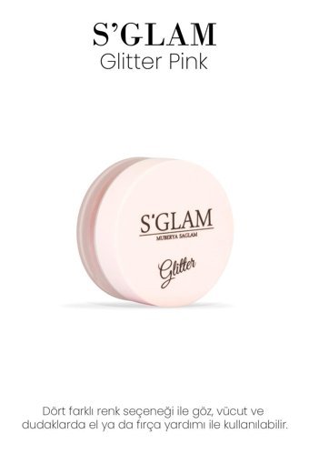 S'Glam Pink Toz Işıltılı Tekli Far Kırmızı