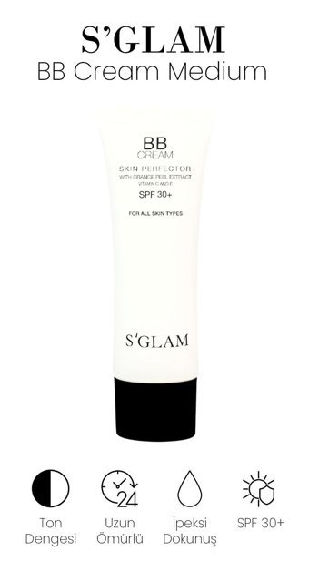 S'glam Skin Perfector Medium Tüm Ciltler İçin BB Krem Orta Ton