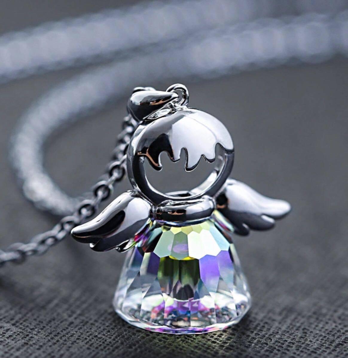 Swarovski Antrasit Swarovski Taşlı 925 Ayar Evet Kararmayan Zincir Kadın Gümüş Kolye 46 cm