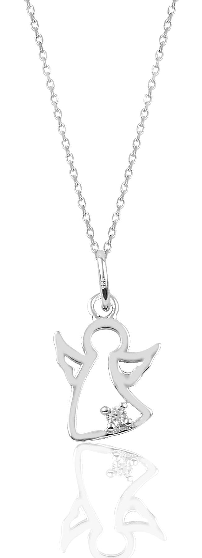Söğütlü Silver Beyaz Zirkon Taşlı Kararmayan Forse Zincir Kadın Gümüş Kolye 45 cm