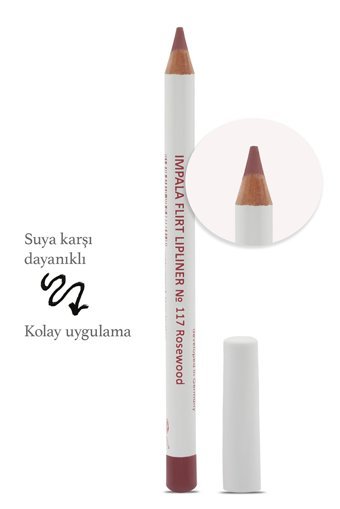 Impala No:117 Suya Dayanıklı İnce Kalıcı Mat Dudak Kalemi Gül Kurusu