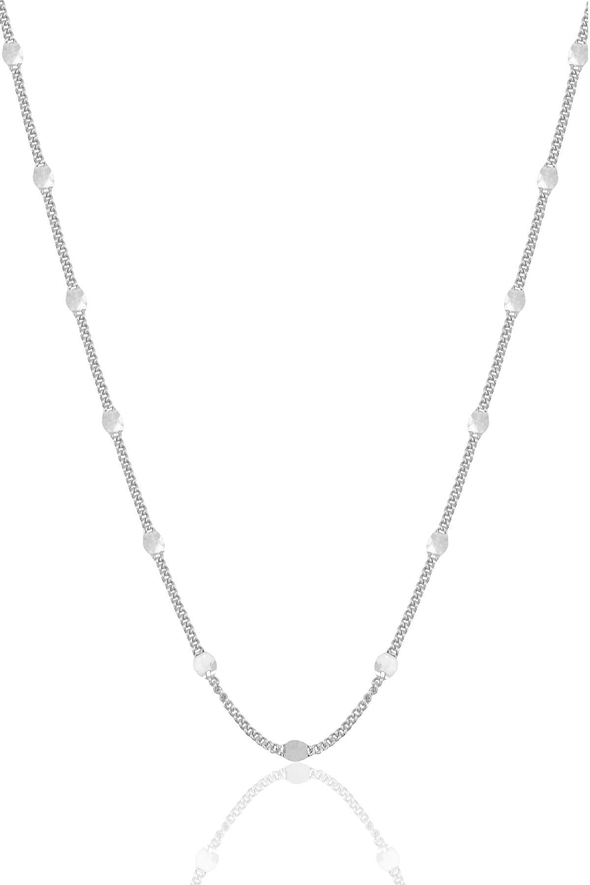 Söğütlü Silver 925 Ayar Kararmayan Gurmet Zincir Kadın Gümüş Kolye 45 cm