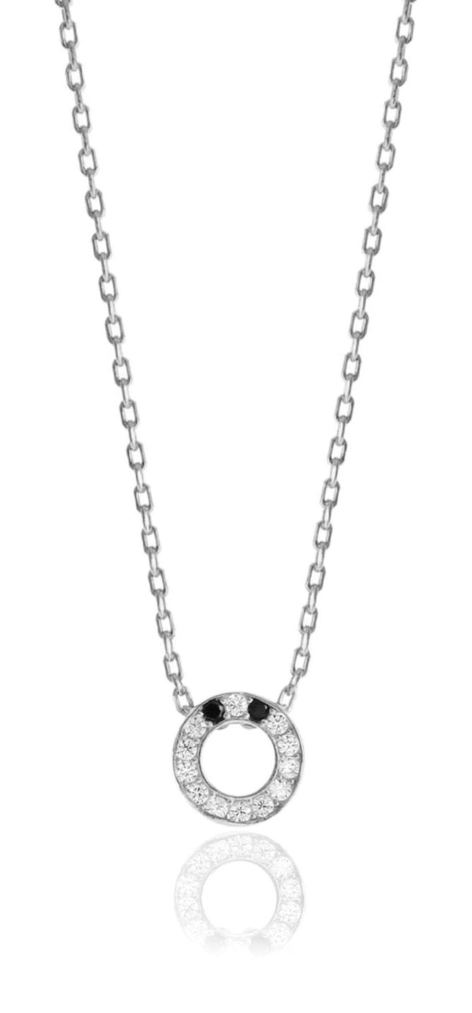 Söğütlü Silver Beyaz Zirkon Taşlı Ö Harfli 925 Ayar Kararmayan Forse Zincir Kadın Gümüş Kolye 40 cm