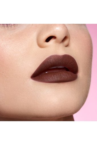 Huda Beauty Rich Brown Asansörlü İnce Mat Dudak Kalemi Kahverengi
