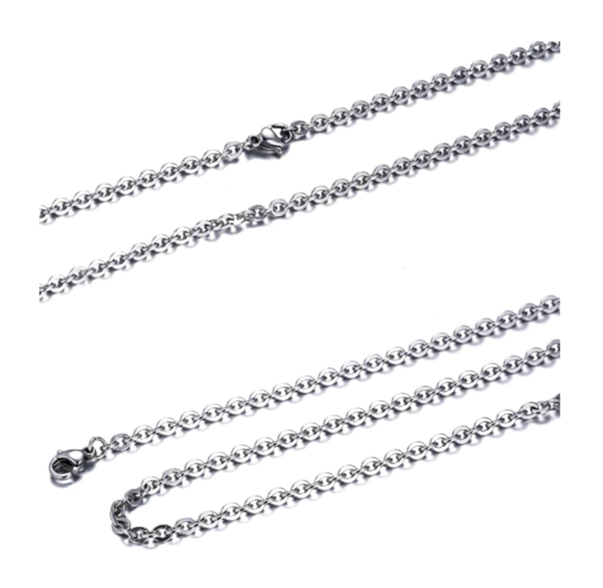 X Lady Accessories 925 Ayar Kararmayan Zincir Erkek Gümüş Kolye 60 cm