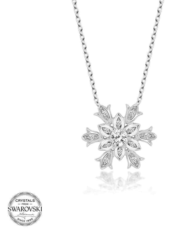 Supertrend Beyaz Swarovski Taşlı 925 Ayar Kararmayan Kartanesi Zincir Kadın Gümüş Kolye 50 cm