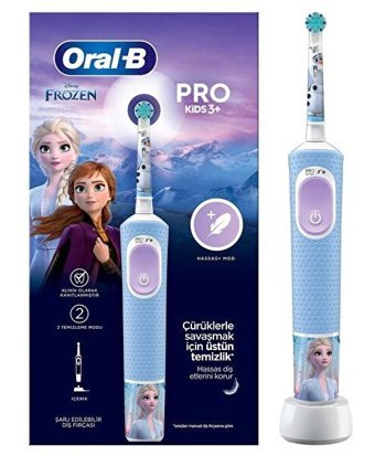 Oral-b Vitality Pro Frozen Işıklı Yumuşak Şarjlı Çocuk Diş Fırçası Çok Renkli