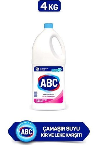 Abc Hijyen Uzmanı Banyo-Mutfak İçin Sıvı Çamaşır Suyu 4 lt