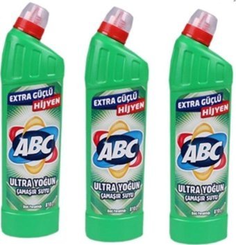 Abc Ekstra Güçlü Dağ Rüzgarı Banyo-Mutfak İçin Konsantre Sıvı Çamaşır Suyu 3x810 gr