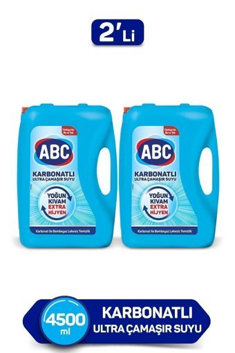 Abc Ekstra Hijyen Banyo-Mutfak İçin Konsantre Sıvı Çamaşır Suyu 2x3.25 lt