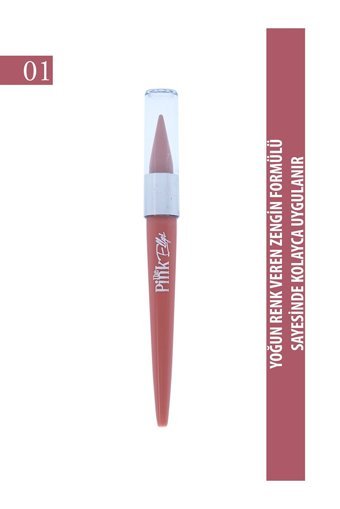 The Pink Ellys No:06 Asansörlü Kalın Mat Dudak Kalemi Kırmızı