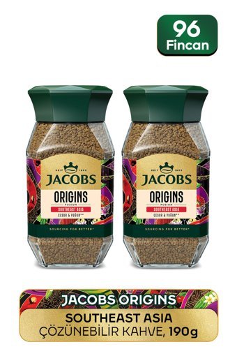Jacobs Origin Southeast Kavanoz Granül Kahve 2x95 gr