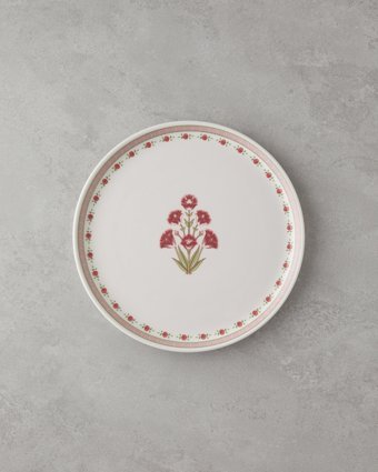 English Home Cloves 24 Parça 6 Kişilik Seramik Yemek Takımı Pembe