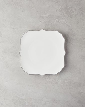English Home Napoli 27 Parça 6 Kişilik Bone Porselen Yemek Takımı Silver