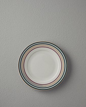 English Home Padova 24 Parça 6 Kişilik Porselen Yemek Takımı Mürdüm-Yeşil