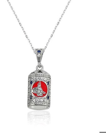 Serra Jewels Tuğralı Gümüş 925 Ayar Kararmayan Forse Zincir Kadın Gümüş Kolye 45 cm