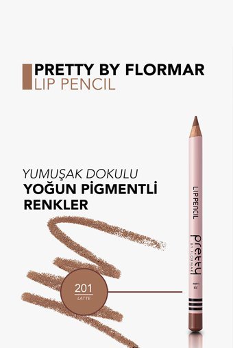 Flormar No:201 İnce Mat Dudak Kalemi Kahverengi