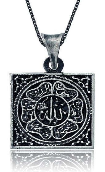 Serra Jewels Yazılı Gümüş 925 Ayar Kararmayan Forse Zincir Kadın Gümüş Kolye 45 cm