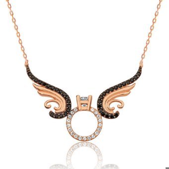 Serra Jewels Tektaş Beyaz Zirkon Taşlı 925 Ayar Kararmayan Forse Zincir Kadın Gümüş Kolye 45 cm