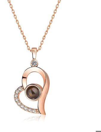 Serra Jewels Beyaz Zirkon Taşlı 925 Ayar Kararmayan Kalpli Forse Zincir Kadın Gümüş Kolye 45 cm
