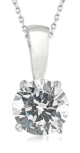 Serra Jewels Tektaş Beyaz Zirkon Taşlı 925 Ayar Kararmayan Forse Zincir Kadın Gümüş Kolye 45 cm