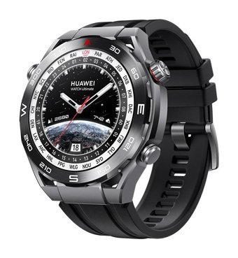 Huawei Watch Ultimate Design Su Geçirmez 49.4 mm Titanyum Kordon Daire Unisex Akıllı Saat Siyah